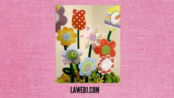 Arreglo floral de papel para regalar 3 Arreglo floral de papel para regalar