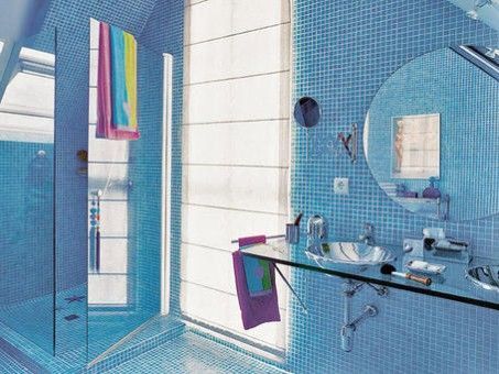 La cerámica para decoración de baños 2 decorar el baño con cortinas