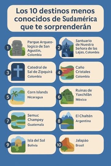 Los 10 Destinos Menos Conocidos De Sudamérica Que Te Sorprenderán » 2026