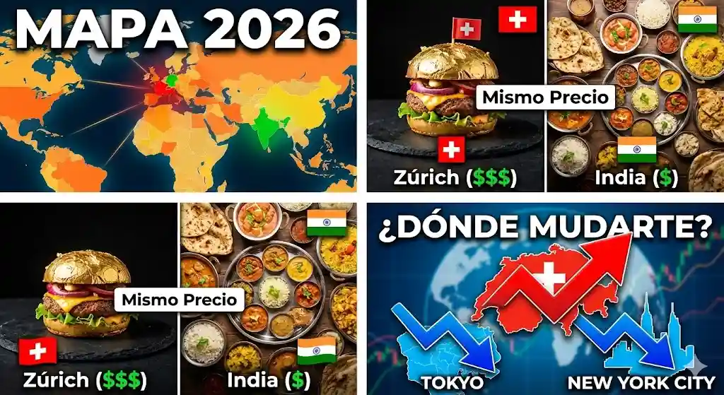 Índice de Costo de Vida 2026 ¿Tu salario alcanza para vivir? Hallazgos sorprendentes en informe 2 Ranking Mundial de costo de vida 2026